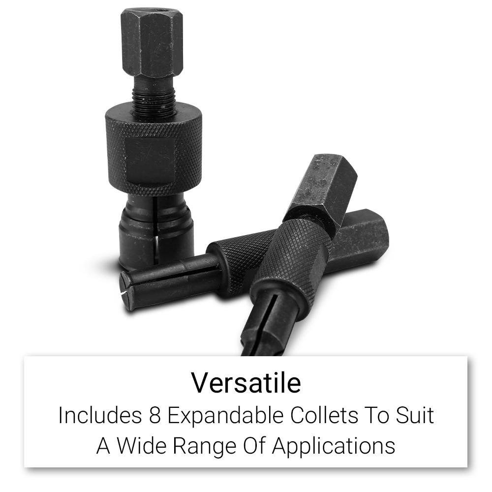 Mechanical Shaft Saver 6-Piece Set For Grip-O-Matic & Push-Pull Pullers -  OTC 8056 Replacement, Steel, Various Sizes Shaft Protector