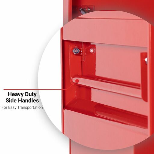Sydney Tools BR850-W 1219 x 762 x 850mm Red Steel Site Box With Caster Wheels – image 12