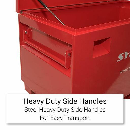 Sydney Tools B700R-W 1219 x 610 x 700mm Red Steel Site Box With Caster Wheels – image 14