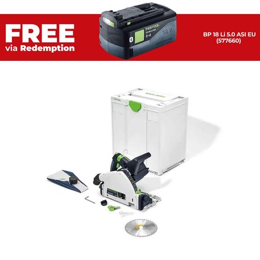 Festool TSC 55 KEB-Basic (576712) 18V Li-ion 160mm (6") Cordless Plunge Saw Basic in Systainer – image 1