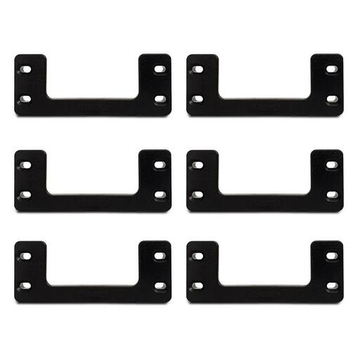 StealthMounts OM-CL-BLK-6 Milwaukee Packout 6-Pack Cleat n'Feet Mounting Cleats – image 2