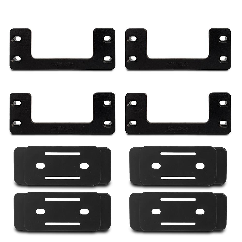 StealthMounts OM-CLFT-BLK-4 Milwaukee Packout 4-Pack Cleat n'Feet Mounting System – image 2