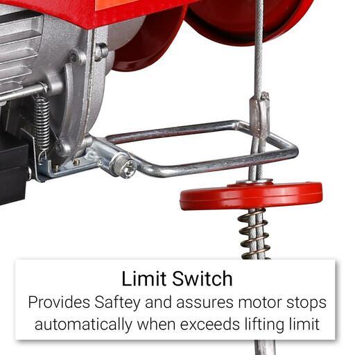 Bayer BCH500 1000W 250/500KG Electric Rope Hoist – image 5