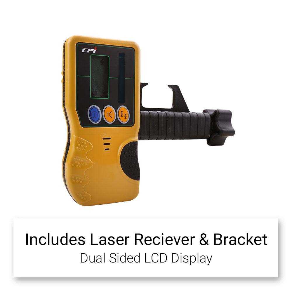 CPI CPI505G Industrial Green Beam Rotary Laser Level Kit