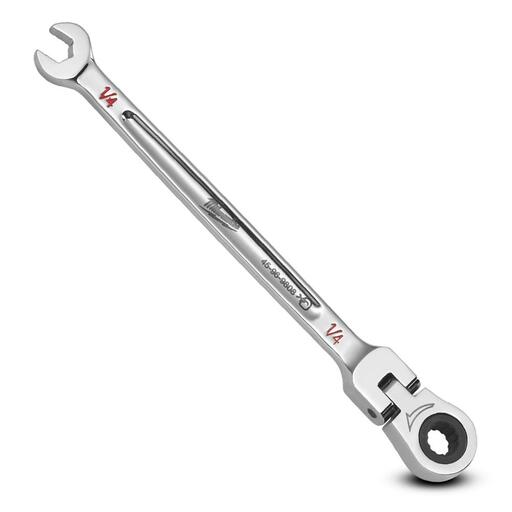 Milwaukee 45969808 1/4” SAE Flex Head Ratcheting Combination Wrench – image 4
