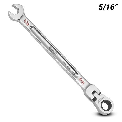 Milwaukee 45969810 5/16” SAE Flex Head Ratcheting Combination Wrench – image 2