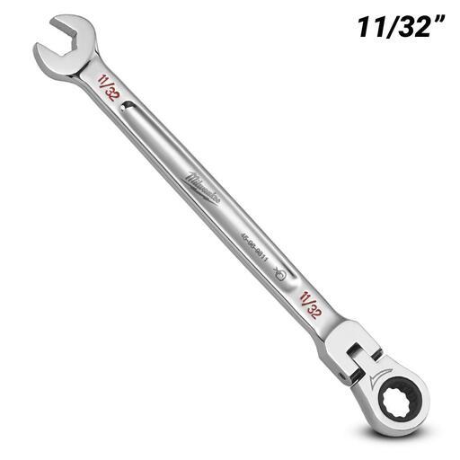 Milwaukee 45969811 11/32” SAE Flex Head Ratcheting Combination Wrench – image 2
