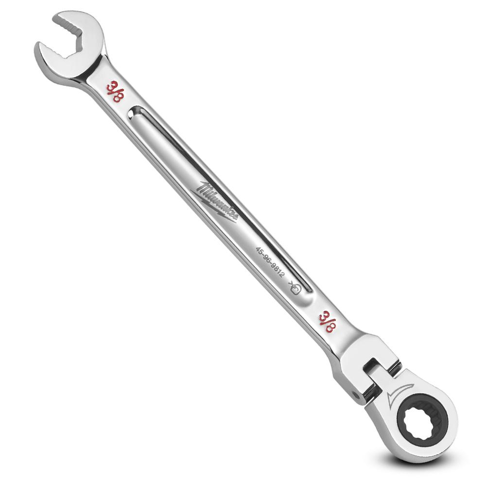 Milwaukee 45969812 3/8” SAE Flex Head Ratcheting Combination Wrench – image 4