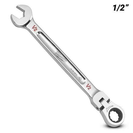 Milwaukee 45969814 1/2” SAE Flex Head Ratcheting Combination Wrench – image 2