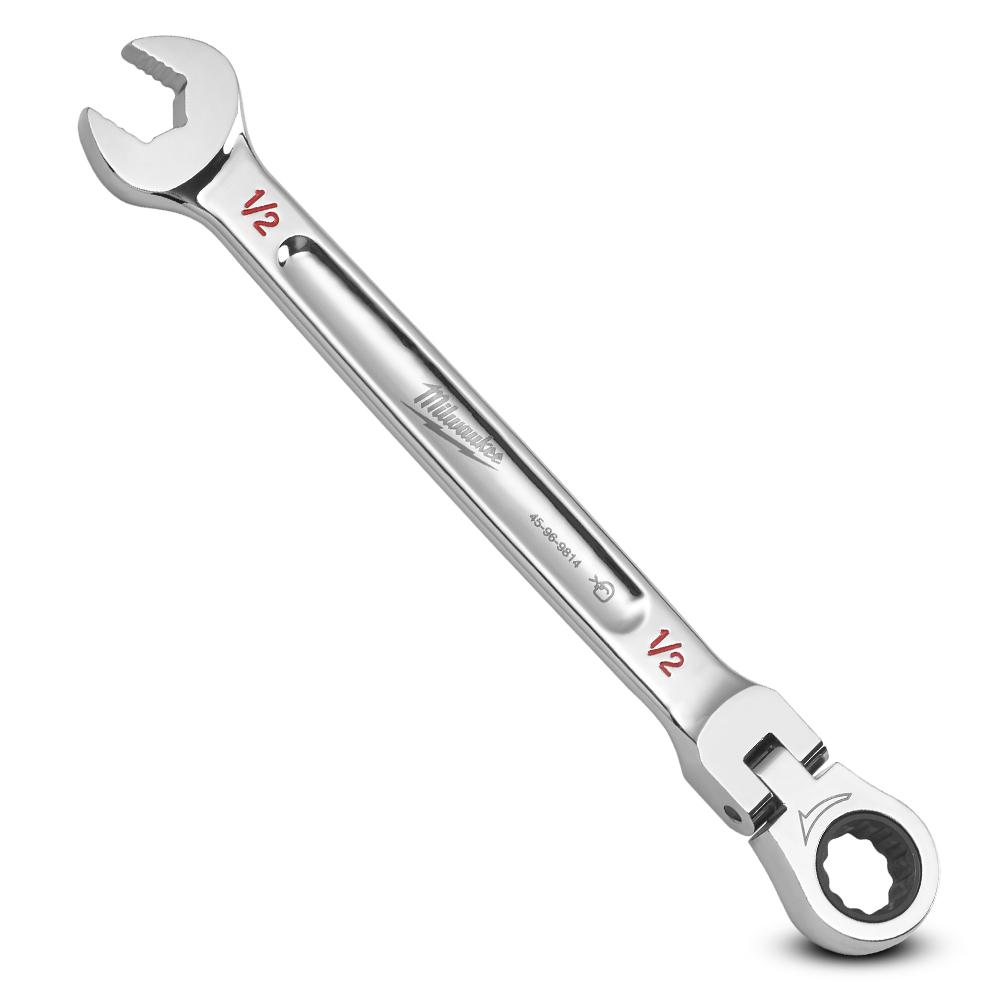 Milwaukee 45969814 1/2” SAE Flex Head Ratcheting Combination Wrench – image 4