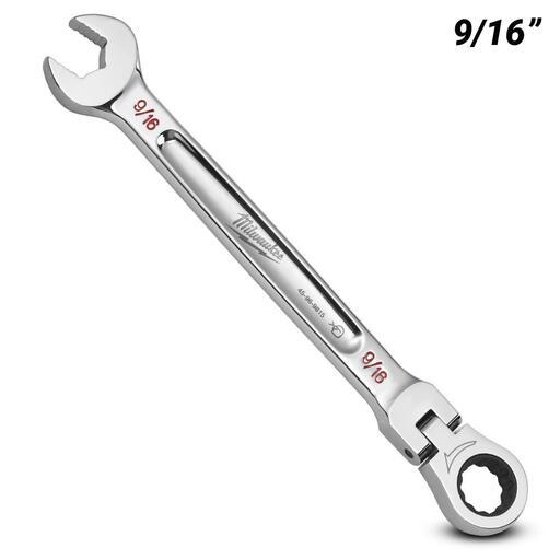 Milwaukee 45969815 9/16” SAE Flex Head Ratcheting Combination Wrench – image 2