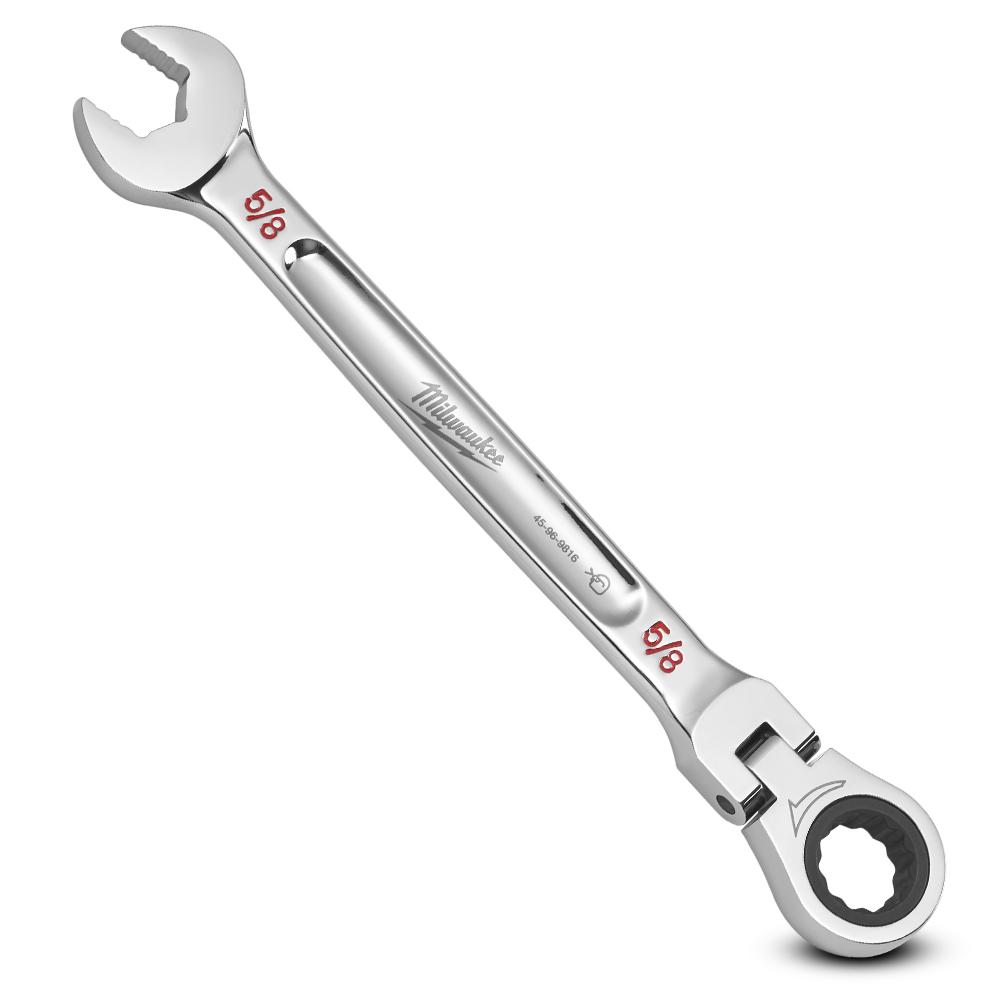 Milwaukee 45969816 5/8” SAE Flex Head Ratcheting Combination Wrench – image 4