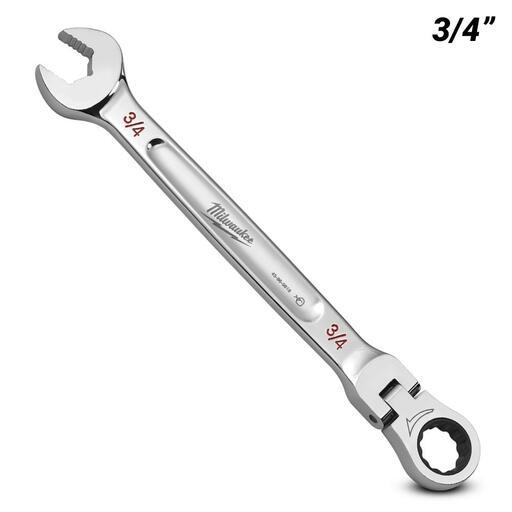 Milwaukee 45969818 3/4" SAE Flex Head Ratcheting Combination Wrench – image 2