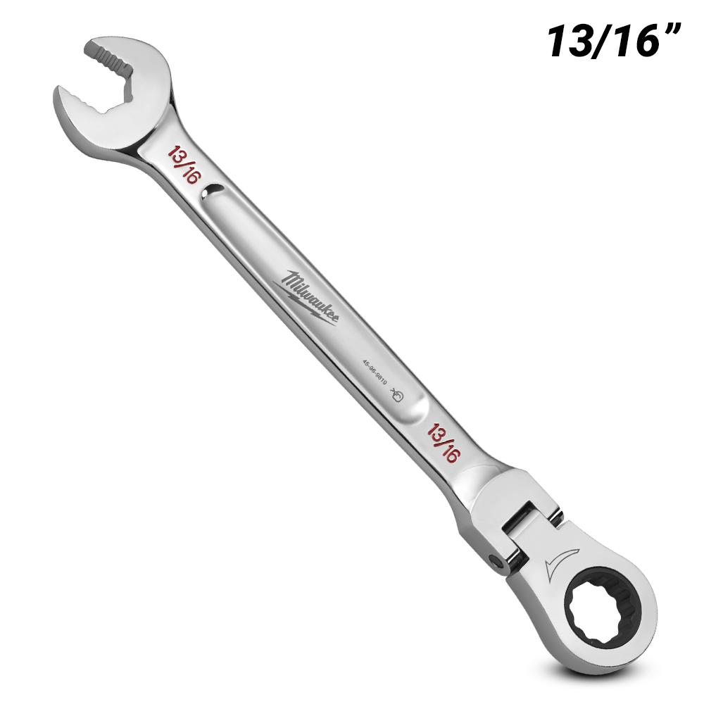 Milwaukee 45969819 13/16" SAE Flex Head Ratcheting Combination Wrench – image 2