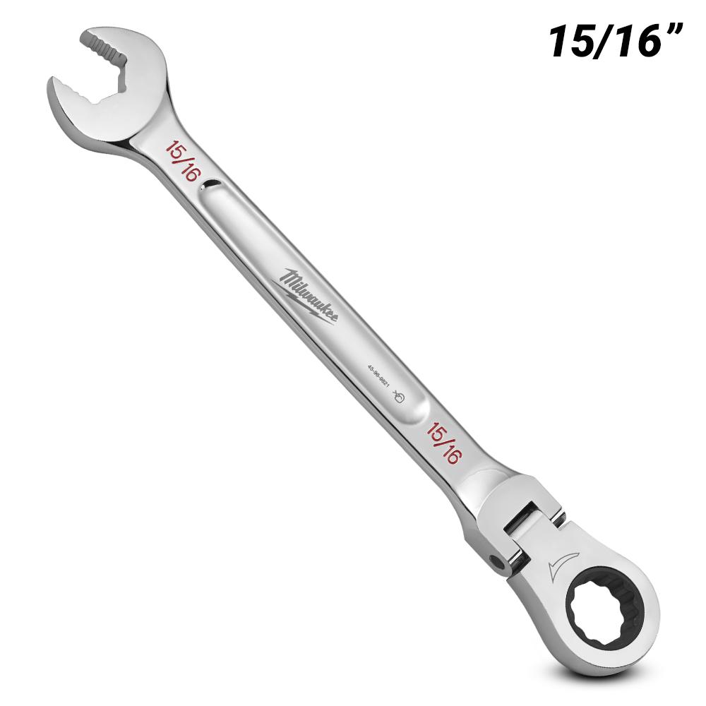 Milwaukee 45969821 15/16" SAE Flex Head Ratcheting Combination Wrench – image 2