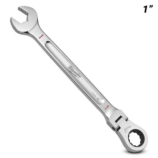 Milwaukee 45969822 1" SAE Flex Head Ratcheting Combination Wrench – image 2
