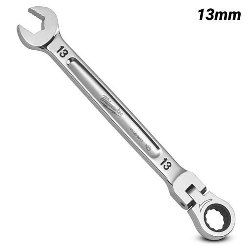 Milwaukee 45969613 13mm Metric Flex Head Ratcheting Combination Wrench – image 2