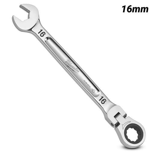 Milwaukee 45969616 16mm Metric Flex Head Ratcheting Combination Wrench – image 2