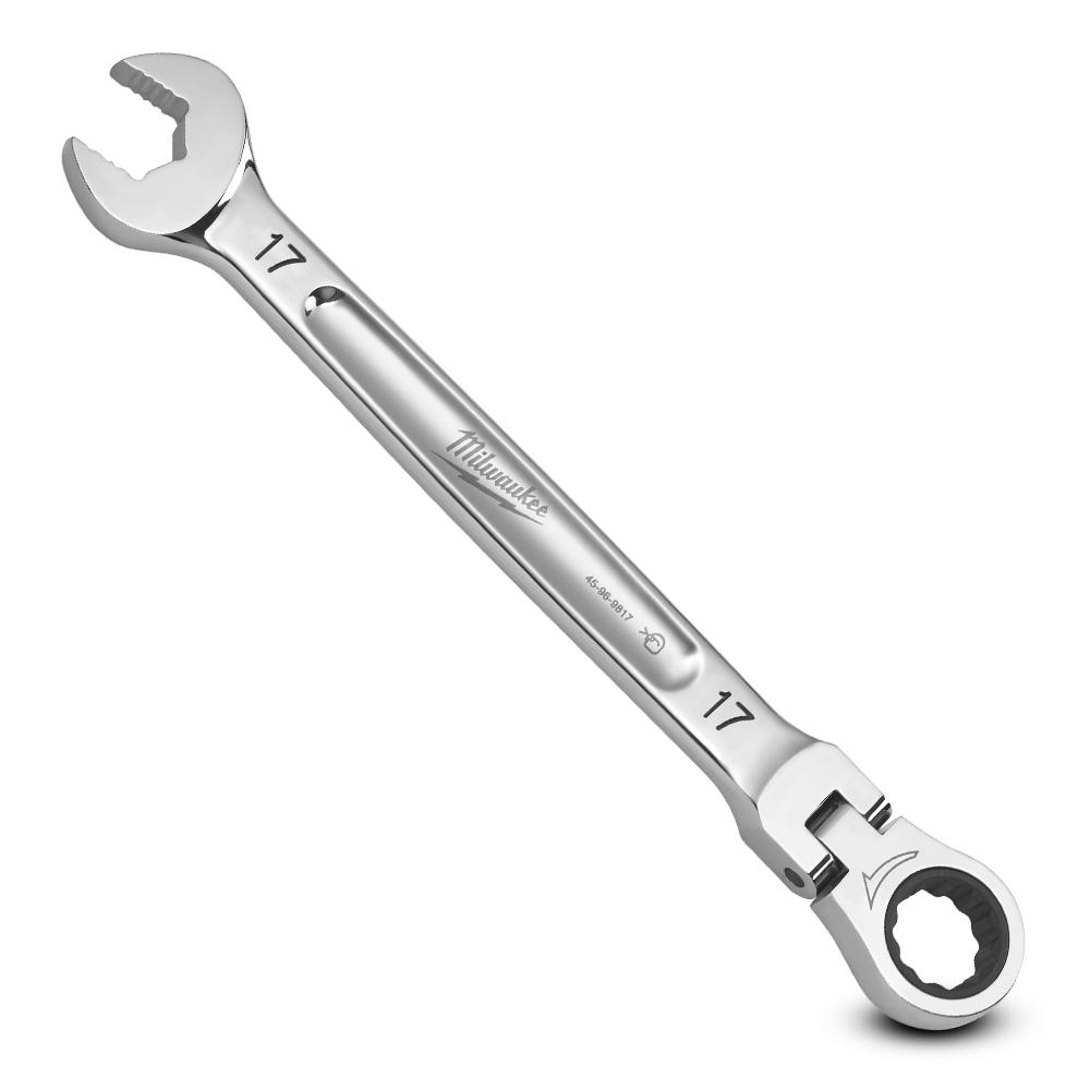 Milwaukee 45969617 17mm Metric Flex Head Ratcheting Combination Wrench – image 4