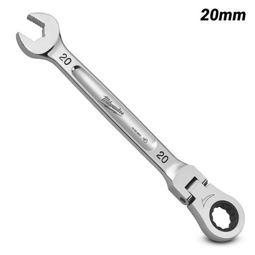 Milwaukee 45969620 20mm Metric Flex Head Ratcheting Combination Wrench – image 2