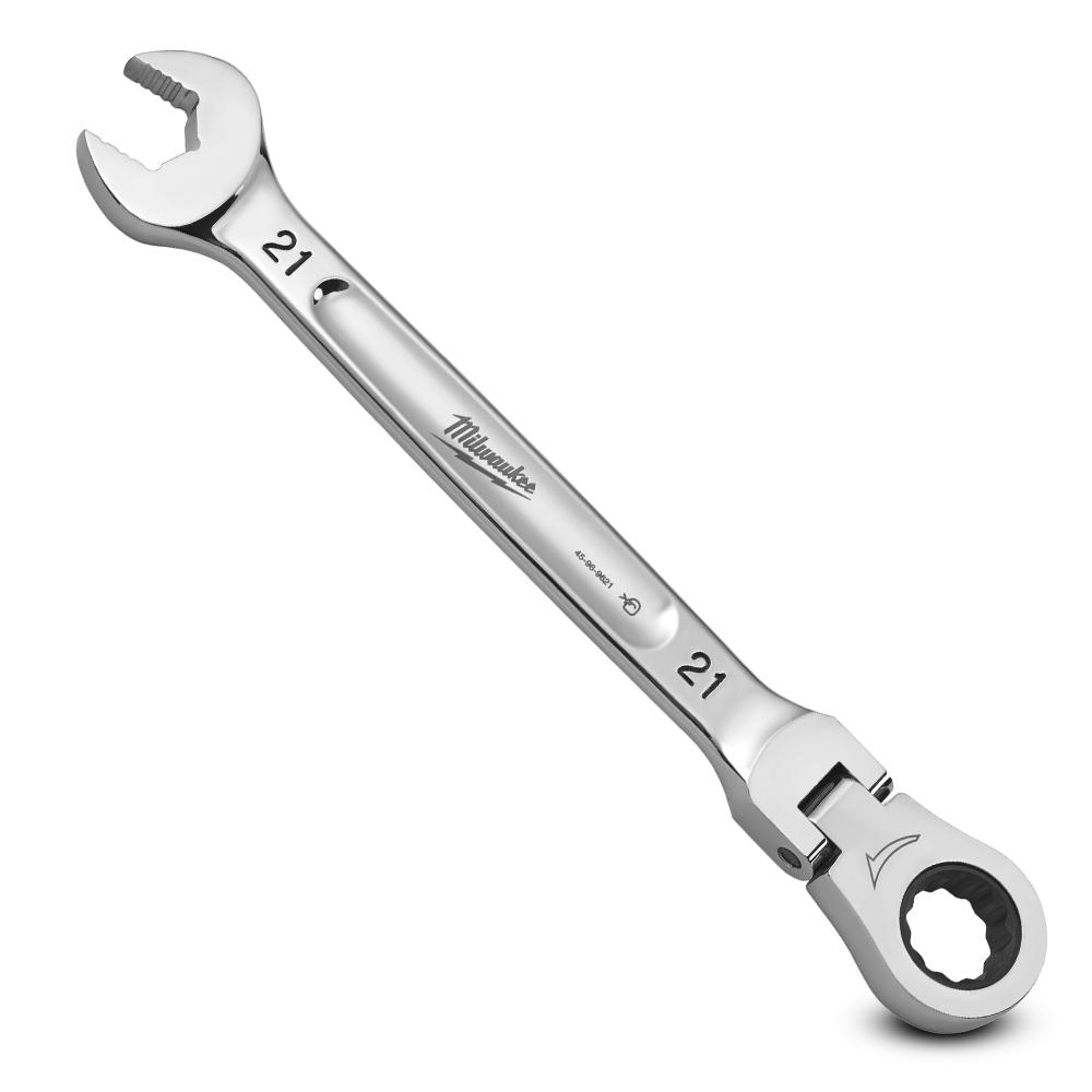 Milwaukee 45969621 21mm Metric Flex Head Ratcheting Combination Wrench – image 4
