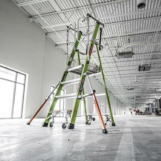 Little Giant Ladder Systems 19704-146 1.19m 170kg Fibreglass Enclosed Platform Ladder – image 7