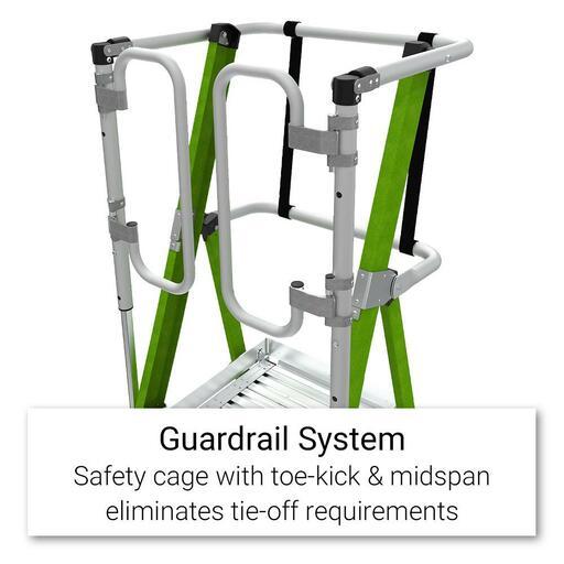 Little Giant Ladder Systems 19708-146 2.41m 170kg Fibreglass Enclosed Platform Ladder – image 3