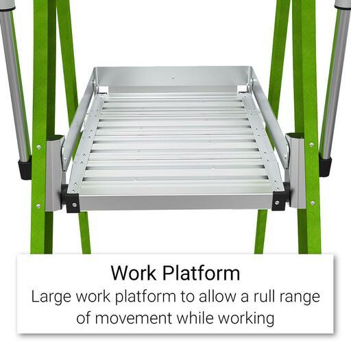 Little Giant Ladder Systems 19708-146 2.41m 170kg Fibreglass Enclosed Platform Ladder – image 2