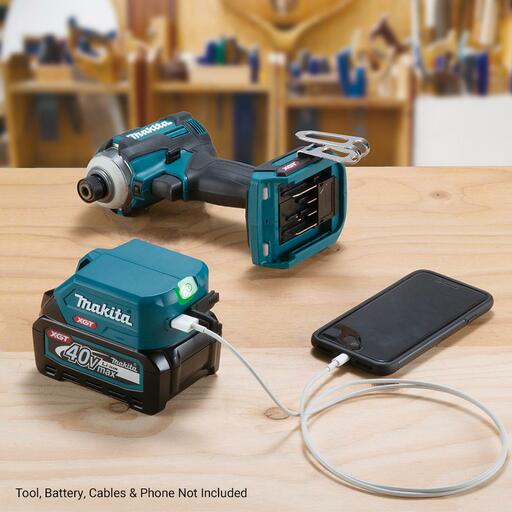 Makita ADP001G 40V Max XGT USB Charging Adaptor - Skin Only – image 7