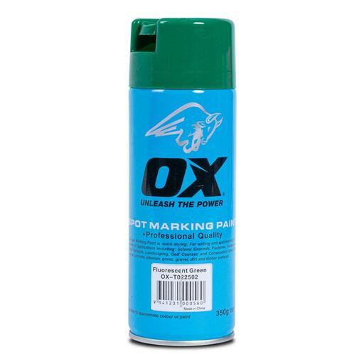 OX Tools OX-T022502 OX Trade Fluro Green Spot Marking Paint (Single Can)