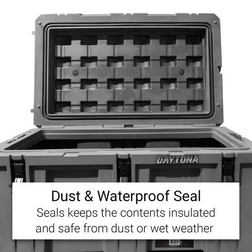Daytona D232XLB 232L Grey Heavy Duty X-Large Cargo Case Box with Wheels – image 4