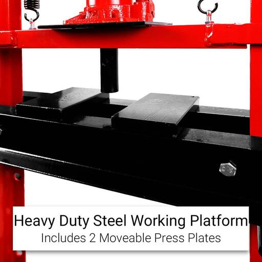 Daytona D12TSP 12 Tonne Hydraulic Shop Press With Pressure Plate & H-Frame Kit – image 7