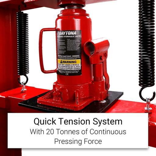 Daytona D12TSP 12 Tonne Hydraulic Shop Press With Pressure Plate & H-Frame Kit – image 5