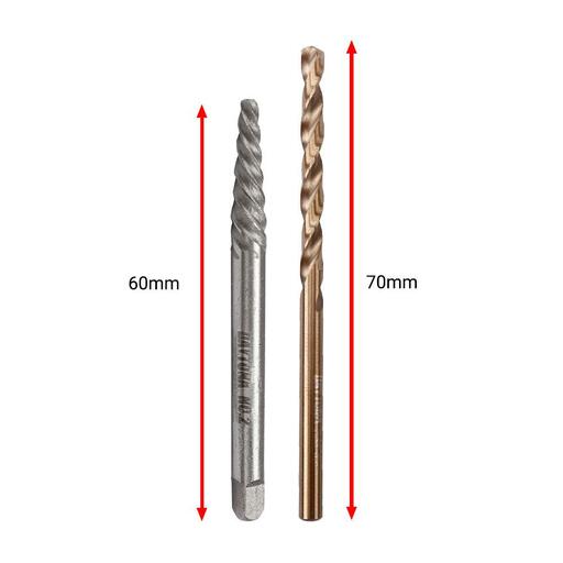 Daytona DSED35 4.8mm Screw Extractor and 3.5mm HSS Drill Set – image 2