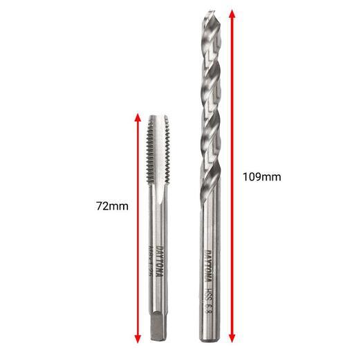 Daytona DTDM8 M8 x 1.25mm Intermediate Tap and 6.8mm Drill Set – image 2