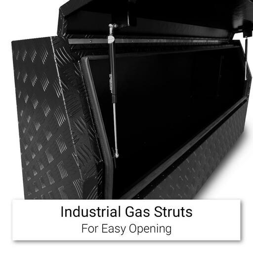 Sydney Tools STBIL1700 2mm 1700mm x 530mm x 820mm Half Lid Black Aluminium Tool Box – image 3
