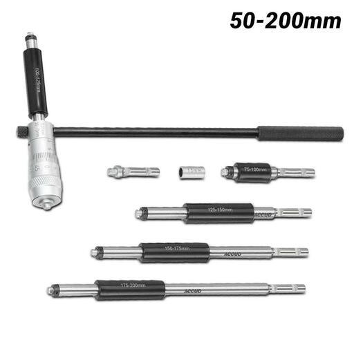 Accud AC-355-008-01 50-200mm Tubular Inside Micrometer