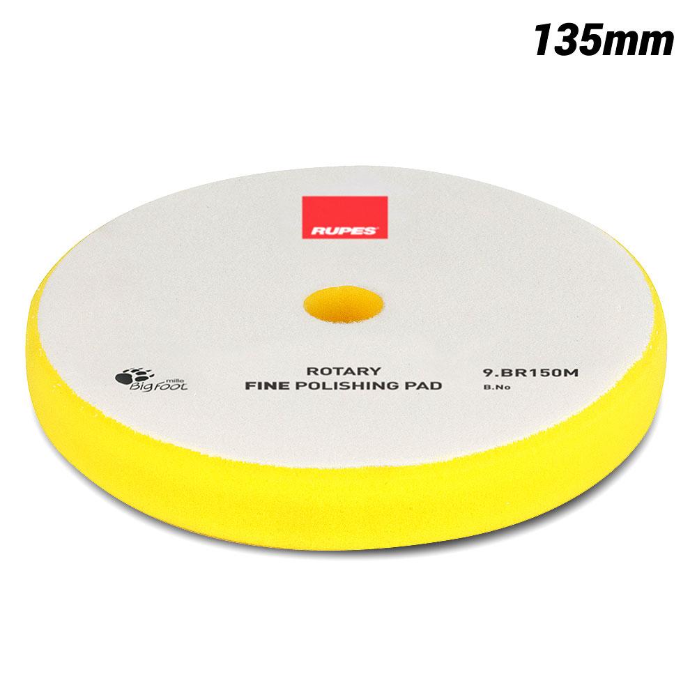 Rupes 9.BR150M/1 130mm/135mm Big Foot Yellow Fine Rotary Foam Polishing Pad – image 1