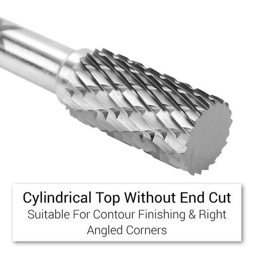 Xtorque X5CRBS 5pce 1/4" Tungsten Carbide Rotary Burr Set – image 6