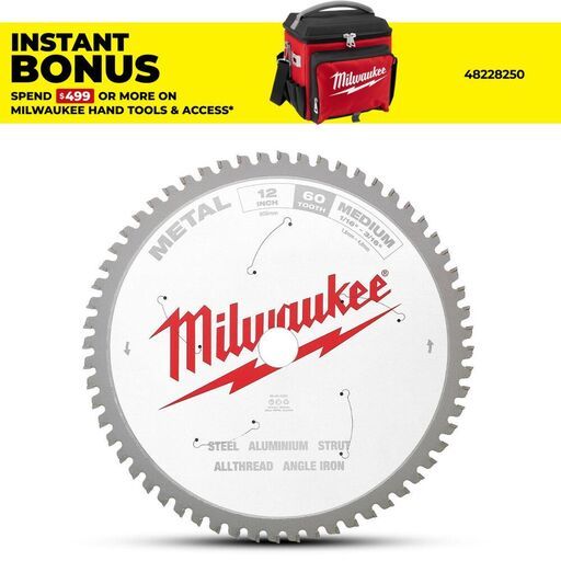 Milwaukee 48408265 305mm (12") 60T Medium Metal Circular Saw Blade