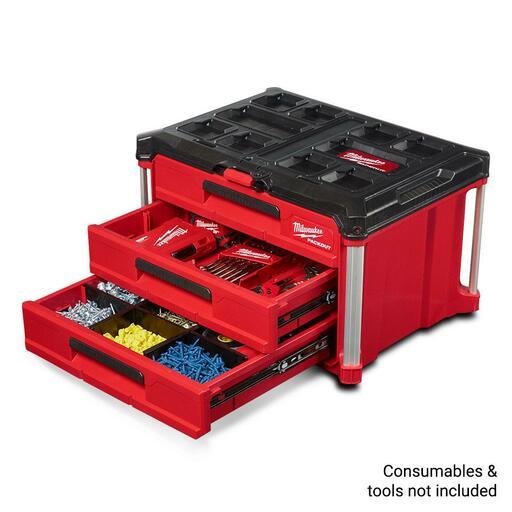 Milwaukee 48228443 PACKOUT 3 Drawer Tool Box – image 4