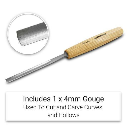 Sparrow S12WCS 12pce CRV Wood Carving Chisel Set – image 15