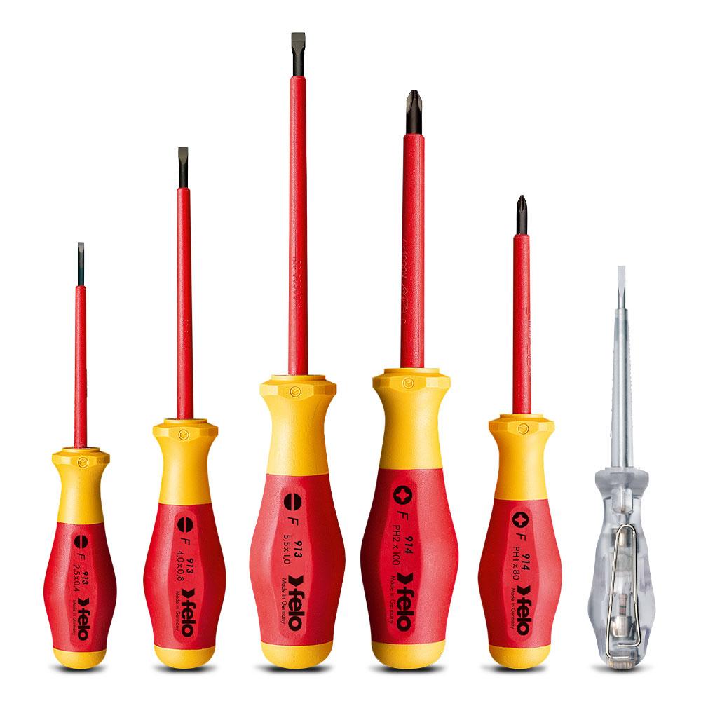 Felo 91396198 6pce 1000V VDE Screwdriver Set – image 1