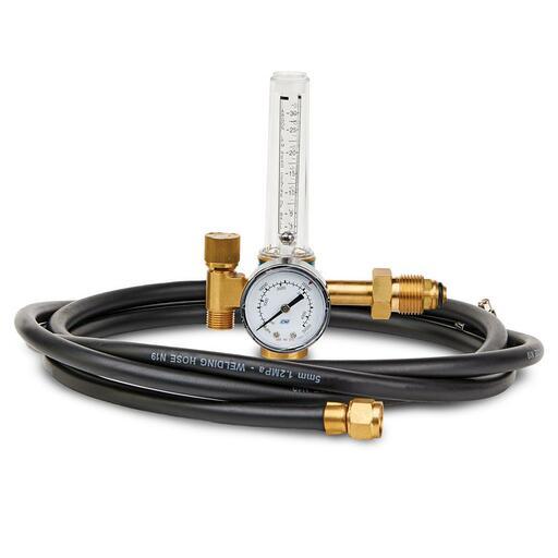 Cigweld W4013010  2M Argon Mini-Regulator and Gas Hose Kit suits All Brands of MIG & TIG Welders