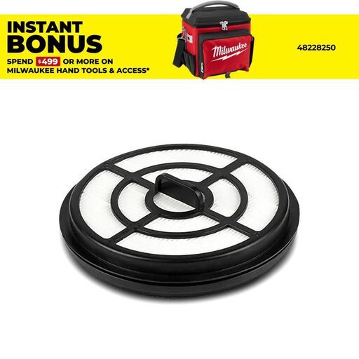 Milwaukee 016073001037 Hepa Filter suits M18FBPV Backpack Vacuum Dust Extractor