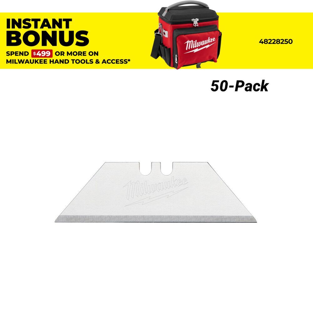 Milwaukee 48221950 50-Pack General Purpose Utility Blades – image 1