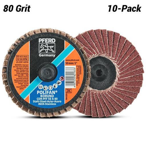 ＰＦＥＲＤ ポリファンフラップディスクＳＧＡ Φ１００ ＃８０ PFF100SGA941676 10枚 ポリファンフラップディスクSGA PFERD 馬印 研磨ディスク 通販
