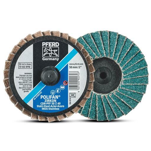 PFERD 47202125 10-pack 50mm (2") 40 Grit CombiDisc Polyfan Zirconia Alumina Z Flap Disc – image 2