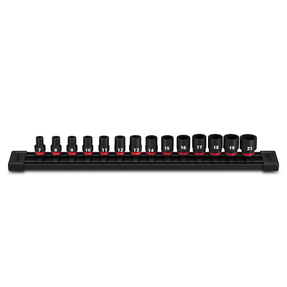 Milwaukee 49667007 Shockwave 3/8" Drive 14pce Metric Standard 6 Point Impact Socket Set – image 2