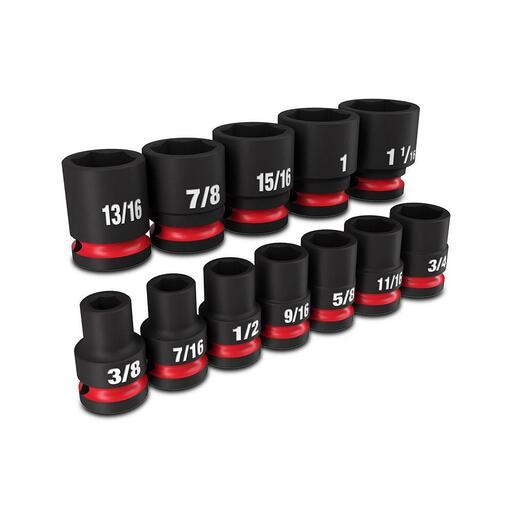 Milwaukee 49667010 Shockwave 1/2" Drive 12pce SAE Standard 6 Point Impact Socket Set – image 5